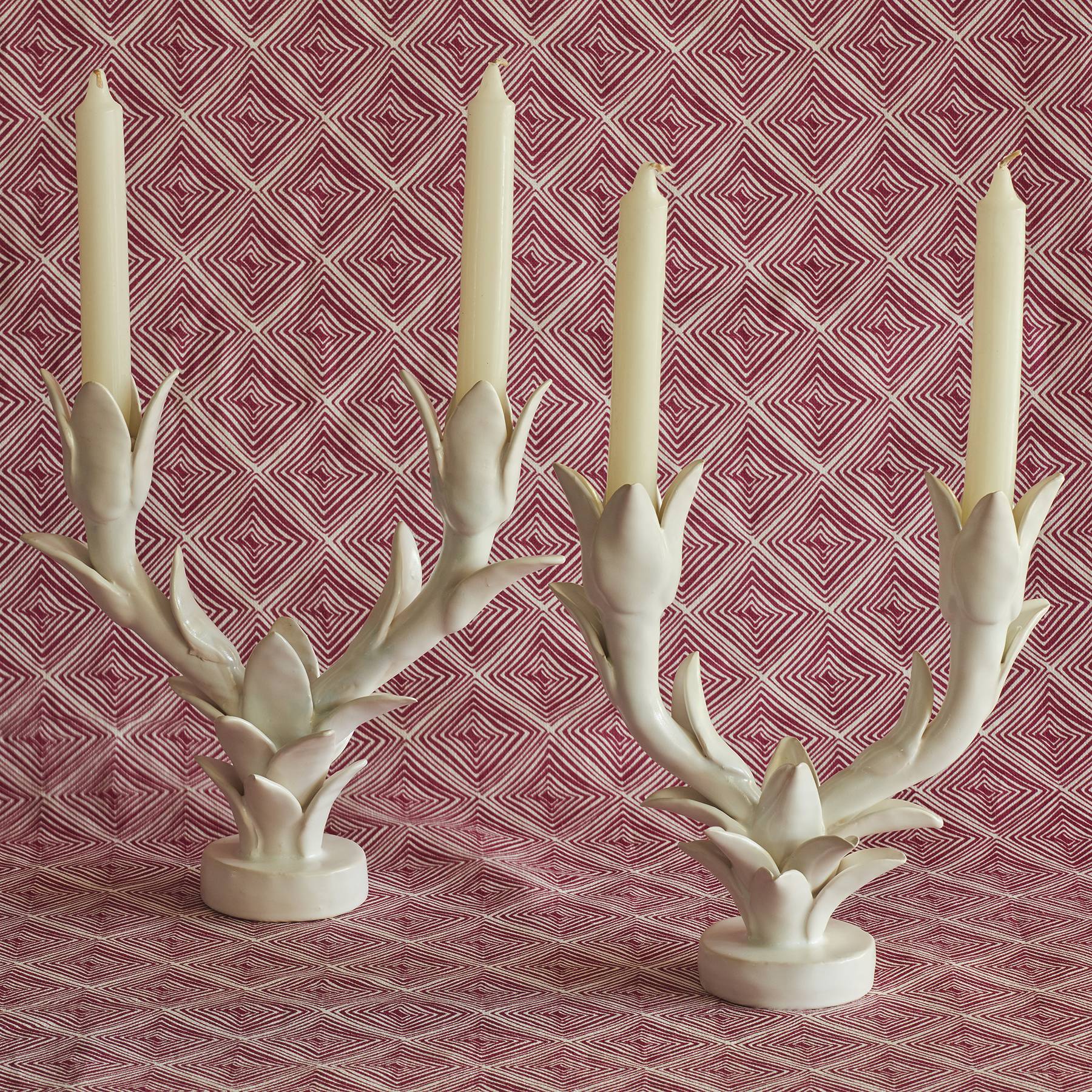Tulip candelabras by Jean Roger