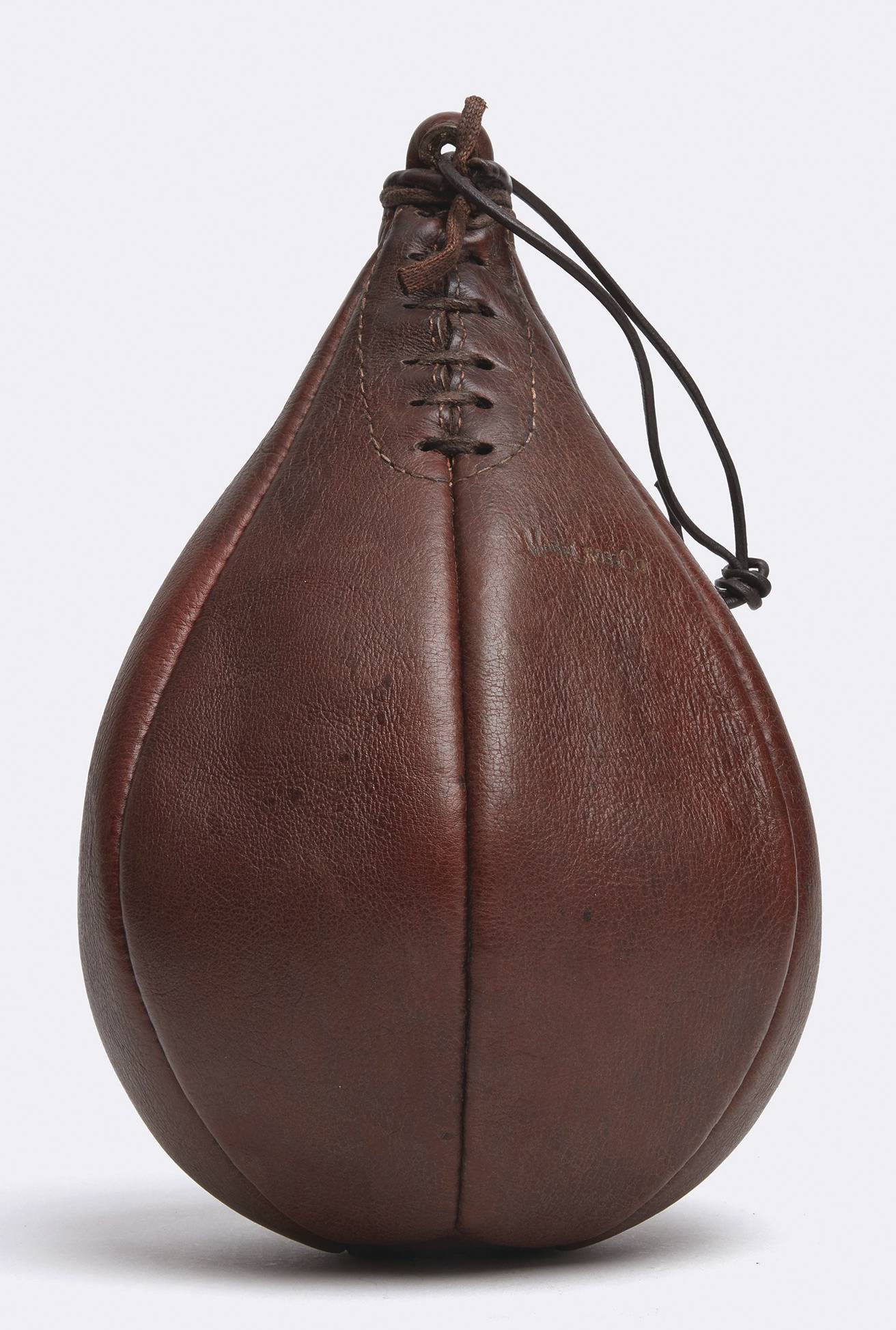 Mark Cross vintage leather punching bag
