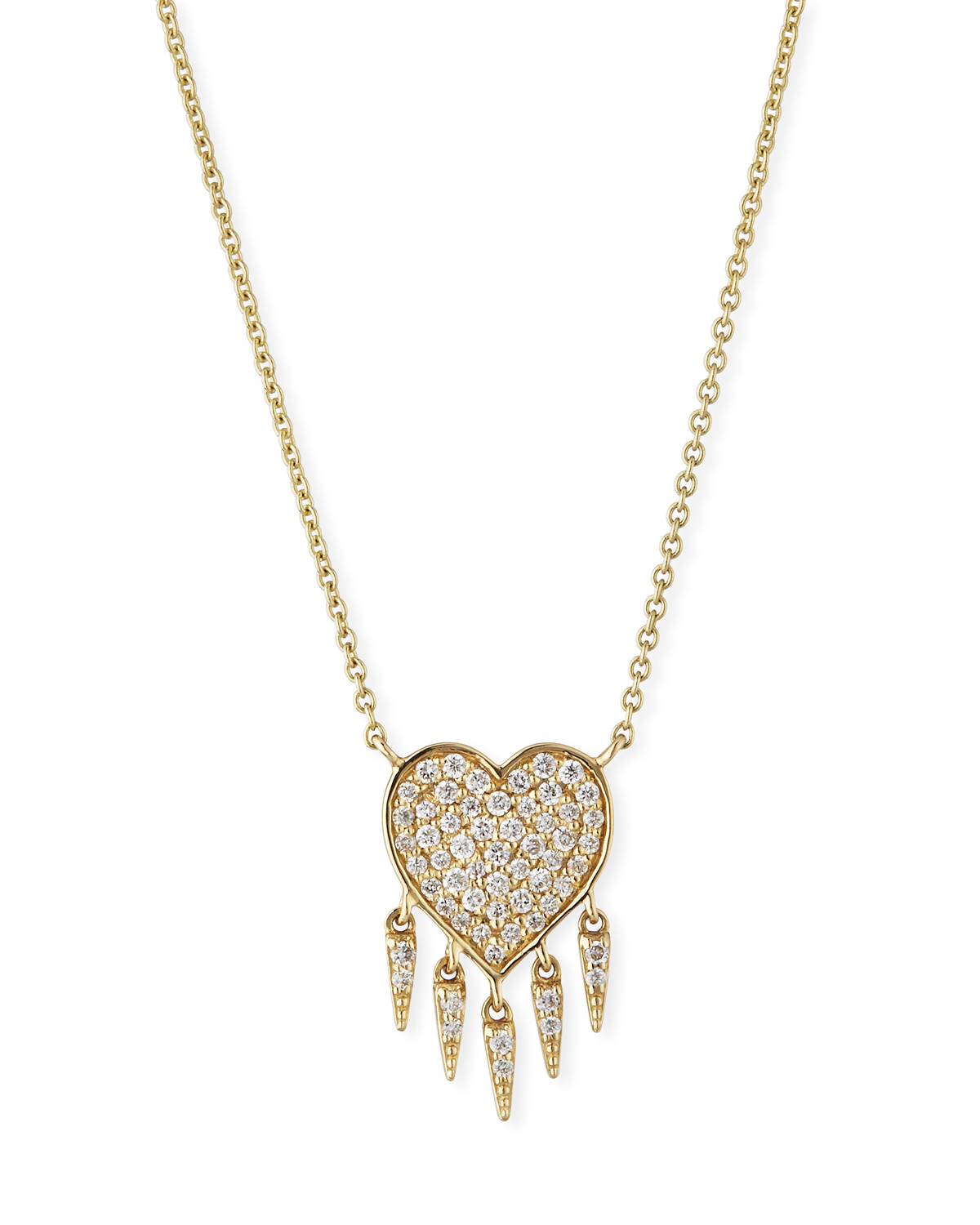 Sydney Evan Diamond Heart Necklace