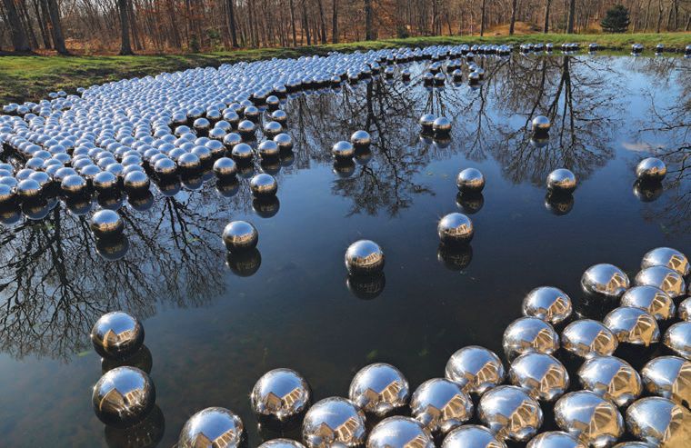 “Narcissus Garden” (2016), The Glass House, New Canaan, Conn. PHOTO: COLLECTION OF THE ARTIST, COURTESY OF OKA FINE ARTS, TOKYO/SINGAPORE/SHANGHAI